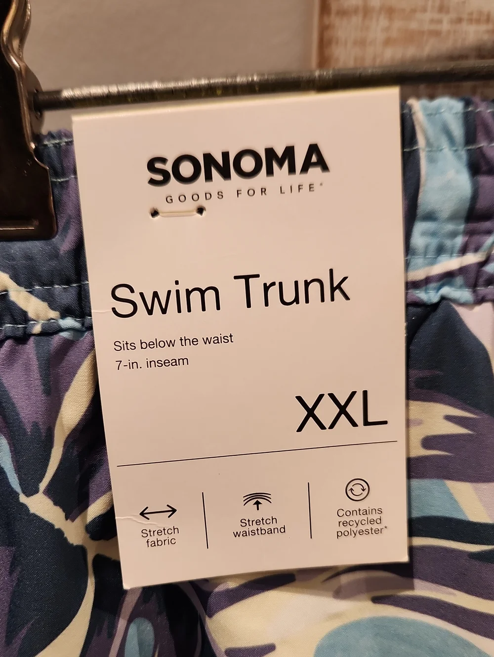 NWT Sonoma Men's Sz XXL Men's Tropical Swimtrunks